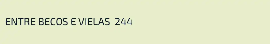ENTRE BECOS E VIELAS  244